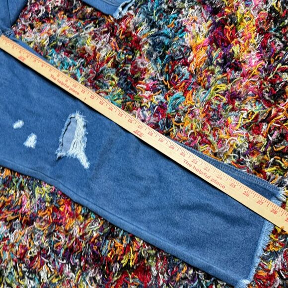 Forever21 Boyfriend Jeans NEW Distressed Stretch Denim Women 28 Light Wash - Picture 8 of 10